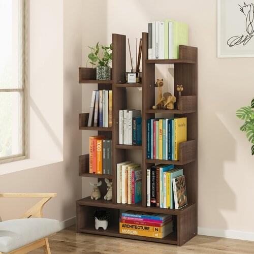 JOYLIVE Student Household Floor Economical Simple Creative Bookshelf Bookcase Simple Living Room Storage Rack Table