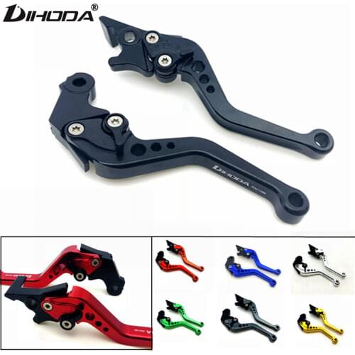 Aluminum Brake Clutch Levers Set 6 Adjustable Short Motorcycle Lever for Honda GROM MSX125 2013 - 2015 CBR300 400 500R CBT125