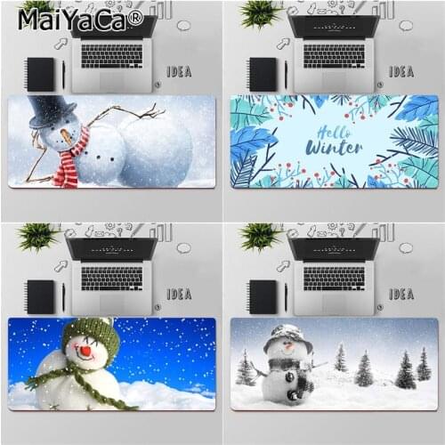 Maiyaca Top Quality hello winter girl snowman Beautiful Anime Mouse Mat Free Shipping Large Mouse Pad Keyboards Mat