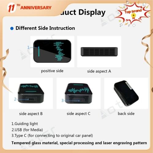 Carplay Upgrade For Pioneer for Kenwood for Alpine for Hyundai Radio Android Auto USB Apple Wireless Box Car Multimedia Player