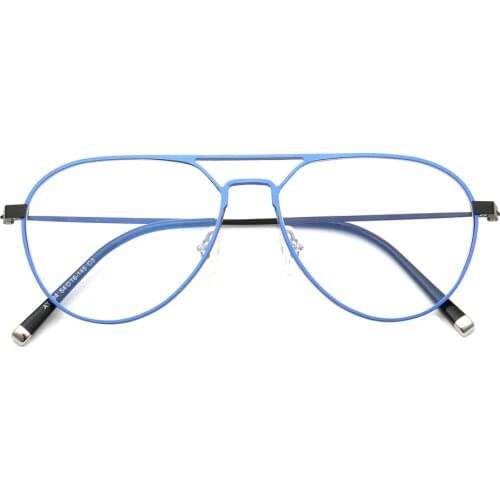 Men Aluminum Titanium aviation Eyeglass Frame for men Pilot Retro Glasses frames fashion vintage Metal light eyeglasses frames