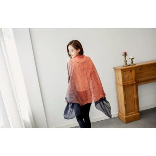 2021 spring and autumn new Korean cotton and linen explosion models manufacturers wholesale retro pattern autumn scarf