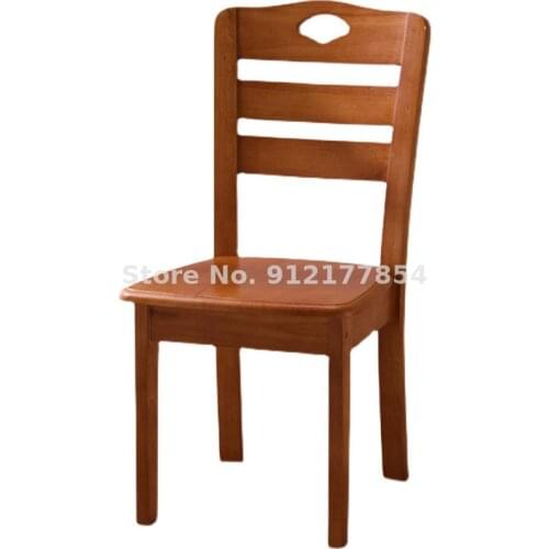 All solid wood chair dining chair household stool back chair simple modern new Chinese hotel restaurant dining table and chair