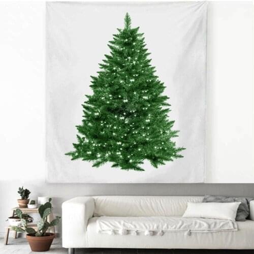 Christmas tree tapestry holiday scene hanging cloth scene decoration hanging cloth wall cloth multiple sizes