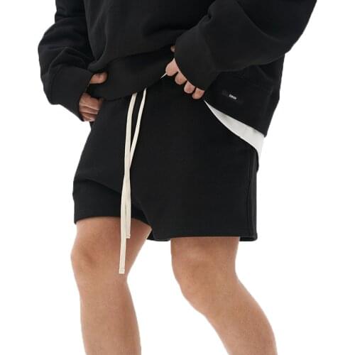 Summer Casual Shorts Men Japanese Style Pure Cotton Running Sports Mens Casual Summer Elastic Waist Solid Color Male Shorts New