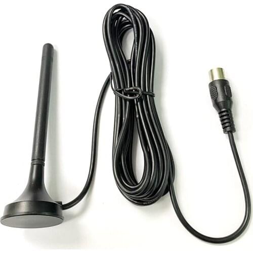 DVB-T TV antenna FM radio aerial 3dbi magnetic base with 3meters cable TV IEC connector