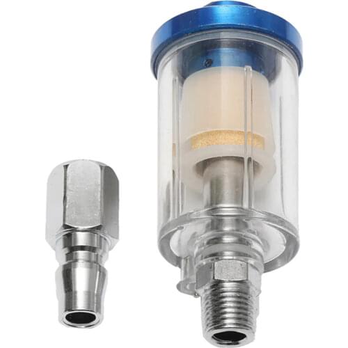 1/4" Water Oil Separator Inline Air Hose Filter Moisture Trap For Compressor Spray Paint Gun Pneumatic Tool Parts