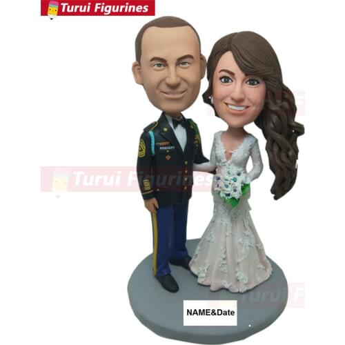 Military Wedding Topper Military Personalized Wedding Cake Topper Military Wedding Figure Military Custom Bobble Head Military W