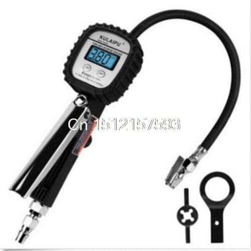 High Precision Digital Tire LED Backlight Pressure Gauge Vehicle Outgassing