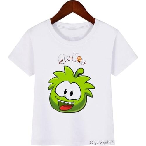 Funny Thhreeom Om Nom Stories Super Noms Cartoon Print 2021 Hot Sale Boys T-shirty Kids Clothes Summer Cute Girls T Shirt To