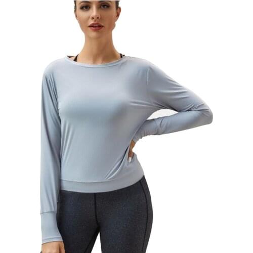 Female Long Sleeve T-shirt Stretch Yoga Clothes For Women Net Back Gym Top For Fitness Sportswear Ladies Shirt Workout Tops