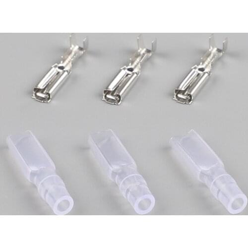 100pcs/lot 2.8 insulated terminal with 0.5 male insert the plug switch connectors cold terminals