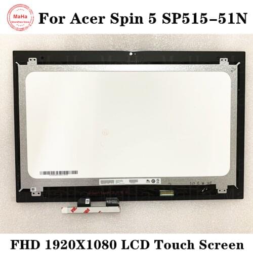 15.6" B156HAN06.1 FHD For Acer Spin 5 SP515-51N SP515-51N-51GH SP515-51N-59EE LCD Touch Screen Glass Digitizer Assembly Matrix