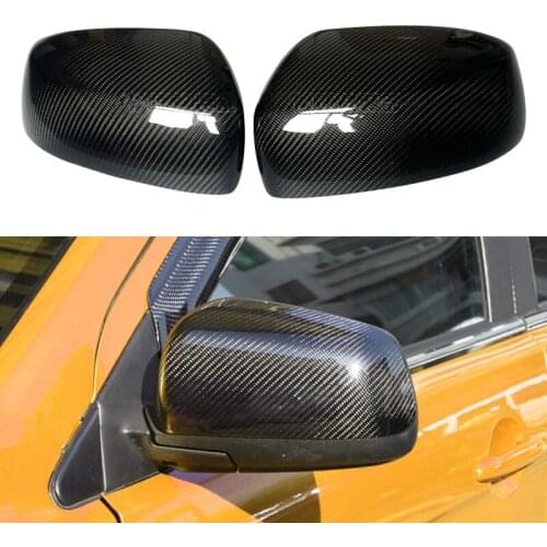 2Pcs/Set Plastic Black Car Rearview Mirror Cap Cover Housing fit for Mitsubishi Lancer EX EVO X