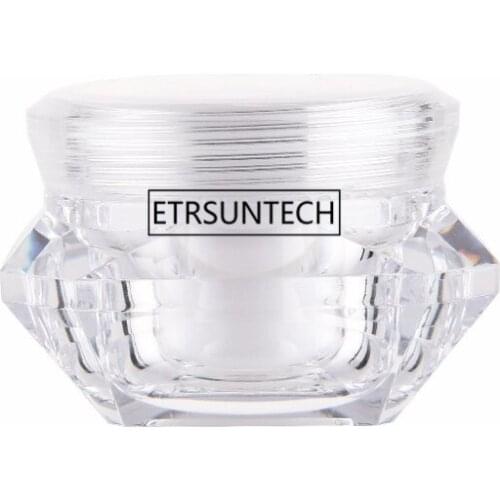 300pcs 5g 10g 15g 20g 30g Diamond Shape Mask Bottles Acrylic Cream Jar For Sample Packaging cosmetic container F2017796