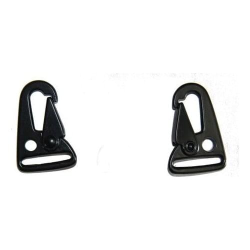 500x HK style 1" sling clips Spring Snap Hook Strap Rifle Gun Attachment Black,metal bucklE