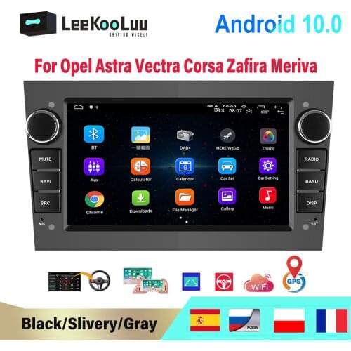 LeeKooLuu Car Radio 2 Din Android GPS Navi Multimedia Player for Opel Vauxhall Astra Vectra Antara Zafira Corsa Vivaro Meriva