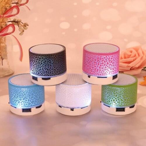 A9 Wireless Speaker With beautiful LED light Wireless Speaker Led Portable Mini Speaker Player USB Radio FM Mp3 Music Sound