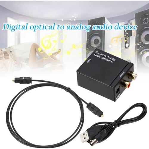 Digital to Analog Audio Converter Convenience Stereo Audio Adapter For Home Cinema Audio Decoder Adapter Amplifier Decoder
