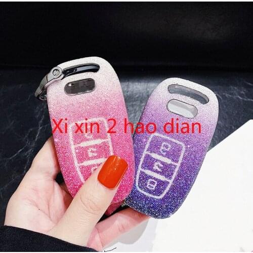 For Audi a4l a6l a3 q3 q2l q5 a6/a4/q7/a8/a5 new high-end key cover remote control protective shell car accessories for girls