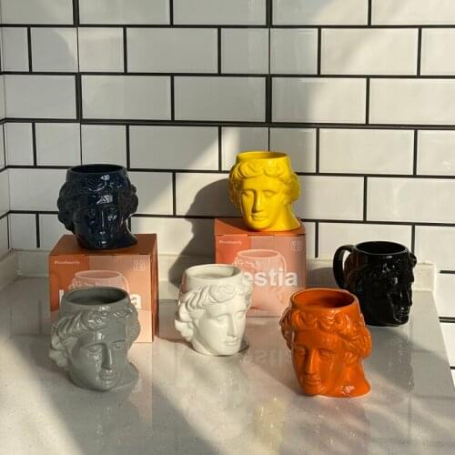 Home Decoration Mug Cup David Style Porcelain Creative Funny Gift Tea Cup Ceramic Water Cup For Tea Coffee Drinks M42