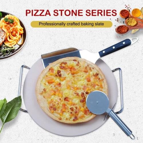Premium Pizza Grilling Stone Non-stick Baking Cooking Plate for Ovens Grills