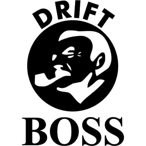 Creative Drifting Boss Head Portrait Funny Car Sticker PVC Personality Fashion Auto Windows Exquisite Decal Waterproof Decorate