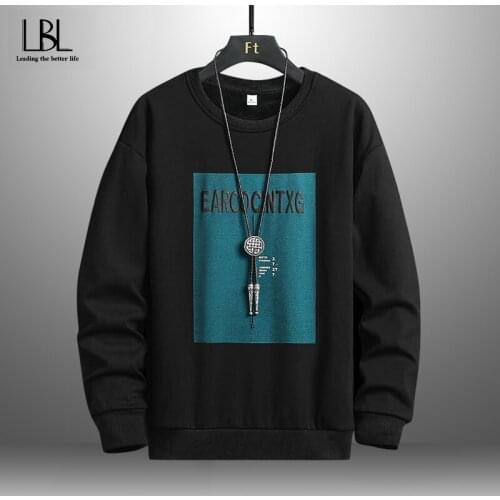 Mens Sweatshirts Long Sleeves Autumn Spring Casual Hoodies Tops Boy Blouse Tracksuits Hoodies Men Hip Hop Pullovers Loose Tops