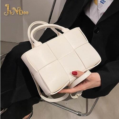 2021 New Fashion All-match Leather Knitting Shoulder Bags for Women Luxury Brand Handbags Designer Cross Body Bag Cute Tote Bags