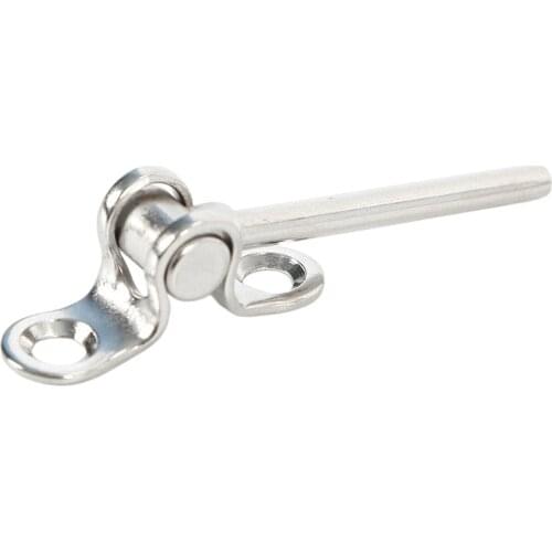 Stainless Steel Deck Toggle for Cable Railing Hardware - for 1/8" 3/16" Wire Rope for Wood Post Adjustable Angle