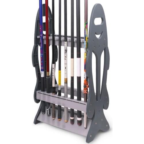 High-strength Detachable Fishing Rod Display Stand Marine 16 Grid Fishing Gear Rack Ship Yacht Fishing Rods Holder Storage Racks