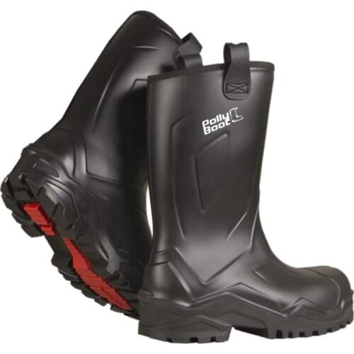 Pollyboot Power Rigger Boots,Narrow Neck Work Natural Stone Industry, Boots Ladies Women Mens Wellies Fully Waterproof