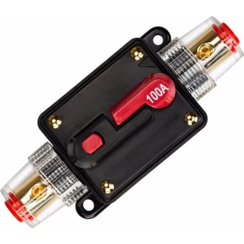 100A car amplifier fuse Car Truck Audio Amplifier Circuit Breaker Fuse Holder AGU Style Stereo Amplifier Refit Fuse Adapter