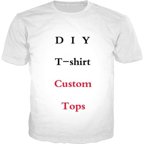 Accept Dear Customer Design Anime/Photo/Star/Singer Pattern/DIY T-shirt Women Men 3d Print Sublimation T shirt