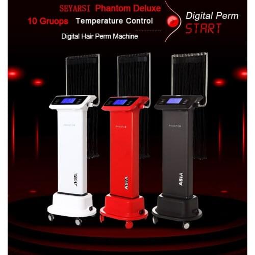 Factory Direct Selling Asia Digital Hair Perm Machine, Hair Curler, Salon Equiptment, Phantom Deluxe Edition, White, 24V