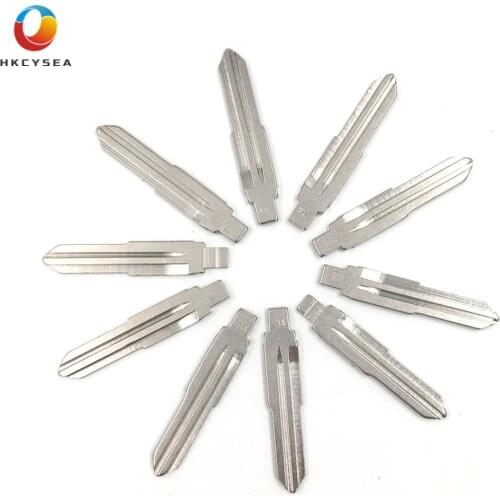 HKCYSEA 10 pcs/lot Metal Blank Uncut Flip KD Remote Key Blade Type #34 for Kia Rio Accent