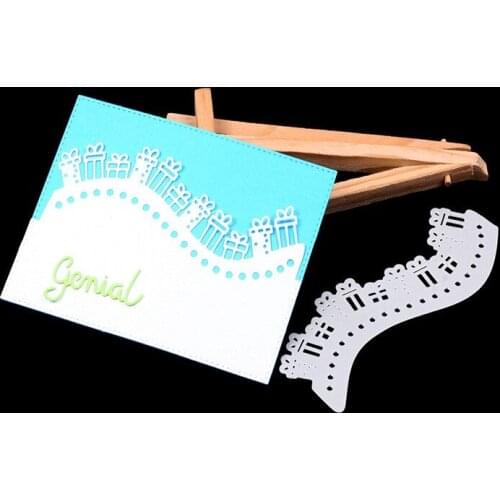 Christmas Gift Border Metal Cutting Dies Stencils for Scrapbooking/photo album Decorative Embossing DIY Paper Cards