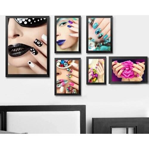 Nordic Style Fashion Nail Art Beauty Salon Canvas Painting Unframed Posters And Print Wall Pictures For Living Room Decor