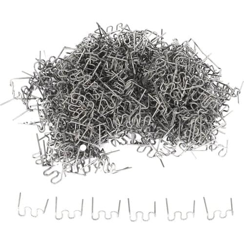 1000Pcs Staples for Hot Stapler Plastic Repair Wave Staples Bumper Bodywork Repairs 0.8mm S Wave Staples