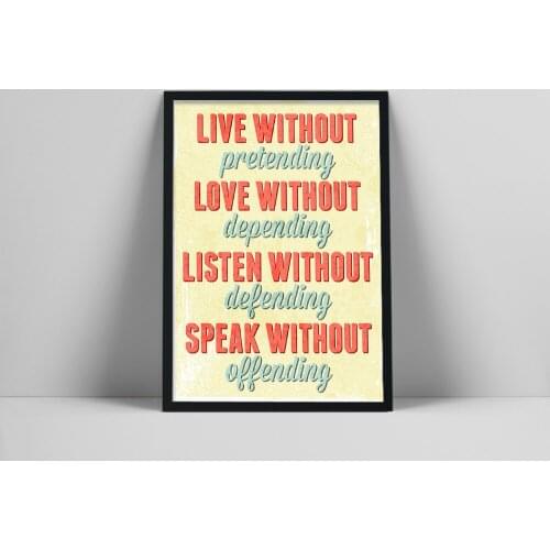 Quote Words Nordic Style Canvas Painting Live Love Posters and Prints for Living Room Wall Art Painting Modern Home Decoration
