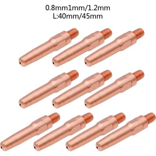 10 Pcs M6x8.8 Welding Nozzle Contact Tips Multipurpose Gas Diffuser Connector New