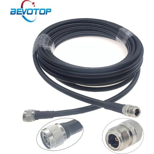 N Type Male to Female LMR400 Jumper Pigtail Radio WIFI Extension Cable for 4G LTE Cellular Amplifier Cell Phone Signal Booster