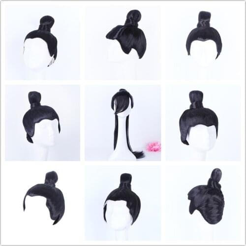 Ancient style cos film and TV drama wig set scholar Hanfu immortal modeling full head costume mens whole wig