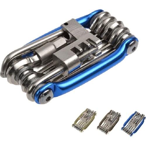 Bike Accessories 11 In 1 Bicycle Repairing Set Bike Repair Tool Kit Wrench Screwdriver Chain Carbon steel bicycle Multifunction