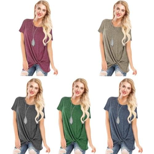 XAXBXC Women's Plain T-shirts