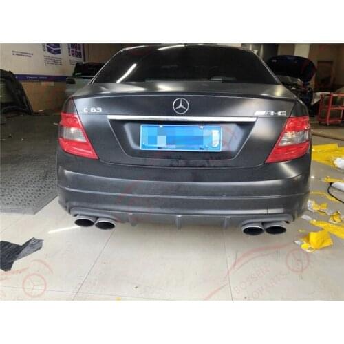 Rear Bumper Diffuser for Mercedes-Benz W204 C63 AMG 4 Door 2008-2010 Carbon Fiber Bumper Diffuser Lip Spoiler Protector