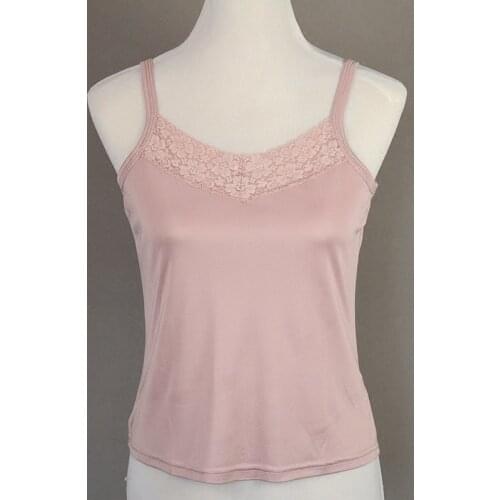 100% Silk ladys vest, lace, underwear vest, reversible, sexy and comfortable