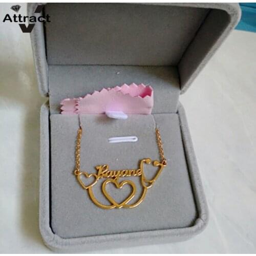 Stethoscope Name Necklaces For Women Personalized Custom Jewelry Chain Choker Stainless Steel Necklaces Doctor Nurse Gift Bff