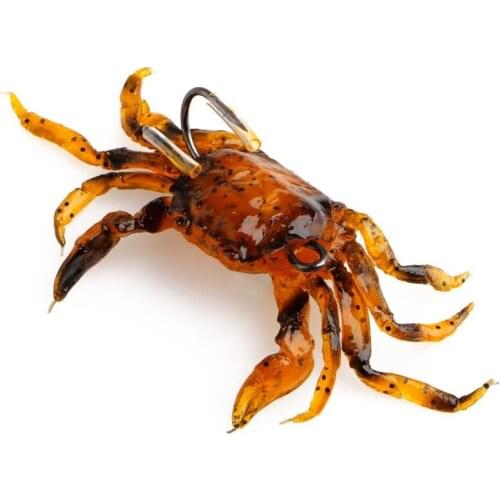 1pcs 10cm silicone bait soft lure Bionic black crab lure fishing lure wobblers For Fishing wobbler swimbait artificial fake bait