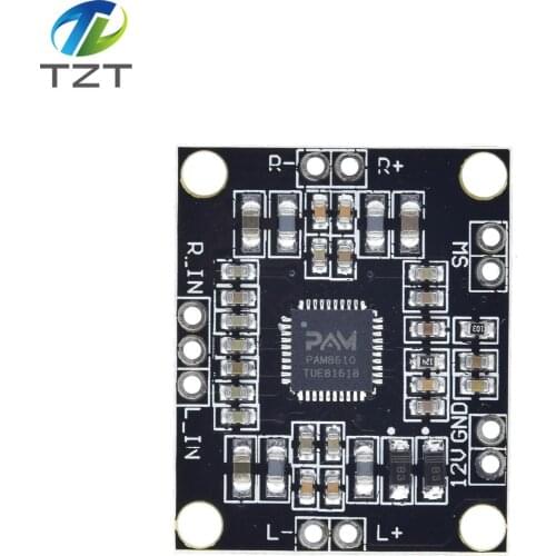 10pcs/lot PAM8610 digital power amplifier board 2 x15w dual channel stereo mini class D power amplifier board